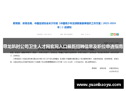 尊龙凯时公司卫生人才网官网入口最新招聘信息及职位申请指南